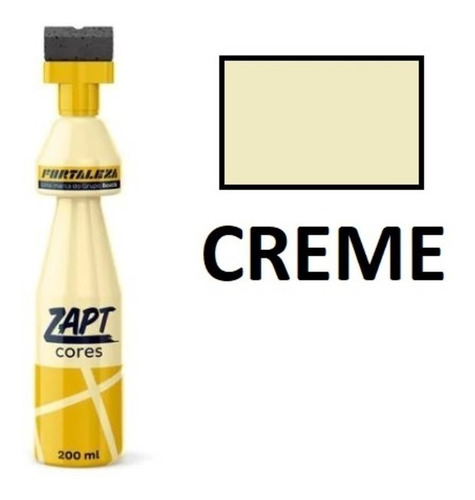 2x Zapt Tinta Para Rejunte 200ml - Cor Creme - Fortaleza