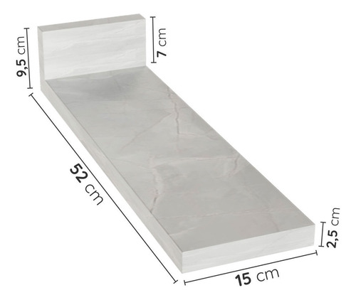 Tampo Para Balcão Toalheiro 15cm Ipanema Cabecasa Wt