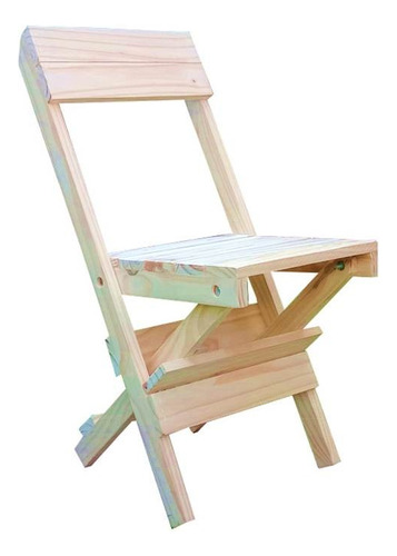 Silla Exterior Madera Plegable , Camping Jardin Parrilla