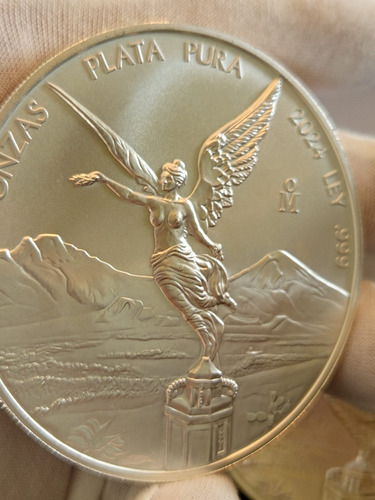 Moneda Conmemorativa Libertad 5 Onzas Plata 999 México 2024