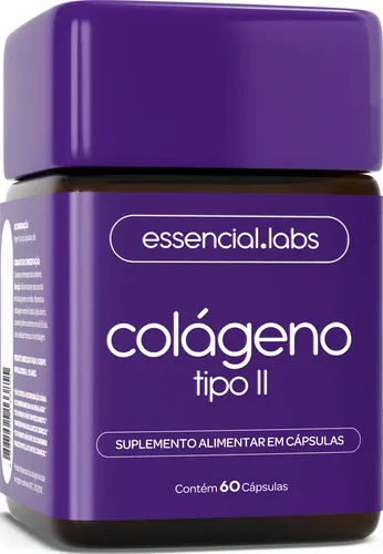Colágeno Tipo 2 Com 45mg - Fórmula Exclusiva Para A Articulação Com Máxima Concentração E Biodisponibilidade - 60 Cápsulas Sem Sabor