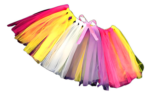 Tutu Multicolor Fantasia (talle 1-6 Años) - Cotillón Waf