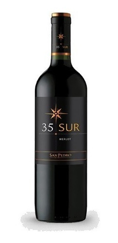 Vino 35 Sur Merlot 6 Botellas