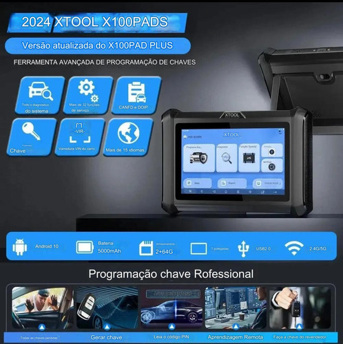 Xtool X100 Pads Can Fd Scanner Automotivo Programação Chave