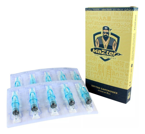 Cartuchos De Tatuaje Rl 03 Round Liner Mazter 10 Pzs 