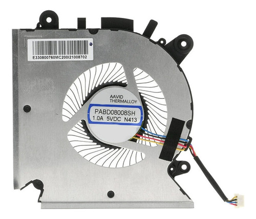 Ventilador De Refrigeración De Cpu For Msi Gf63 Ms-16r1 Ms-