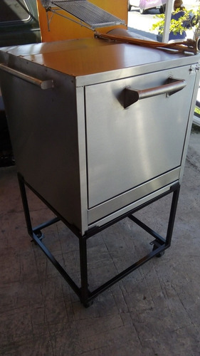 Horno Industrial Portátil 2 Parrillas 70x70x 80cm Mas Base