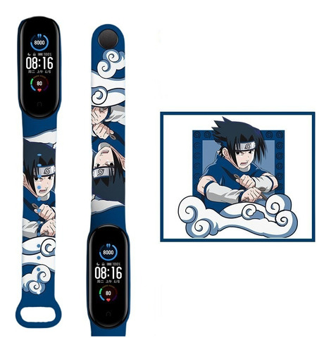 Correa Para Xiaomi Mi Band 5/6/7 De Naruto, Sasuke