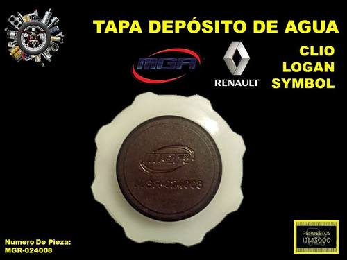 Tapa Depósito De Agua Para Renault Clio/ Logan/symbol