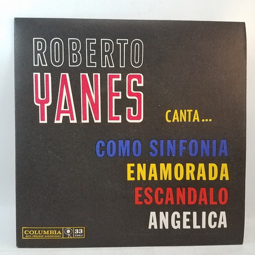 Roberto Yanes Como Sinfonia / Enamorada Vinilo Simple Ex