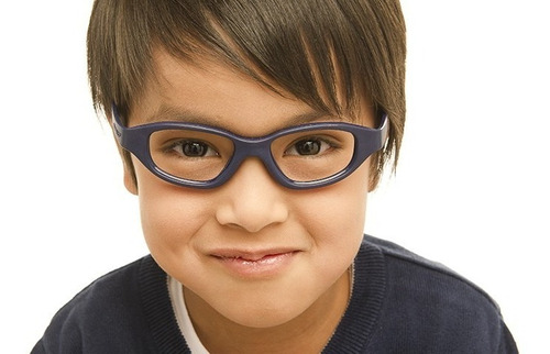 Óculos Infantil Miraflex Silicone Cinza Mod Eva 7 A 10 Anos