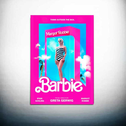 Poster Adesivo Barbie Margot Robbie