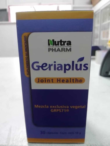 Nutrapharm Geriaplus Joint Health 30 Caps