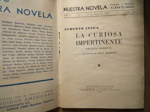 Libro La Curiosa Impertinente Alberto Insúa
