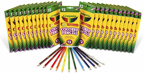 Lápices De Colores Crayola, 24 Paquetes De 12 Unidades.