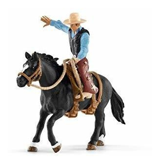 Schleich América Del Norte Bronc De La Montura A Caballo Con