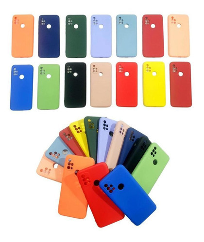 Funda de silicona compatible para Moto G10, G20, G30 6.5, color amarillo aterciopelado