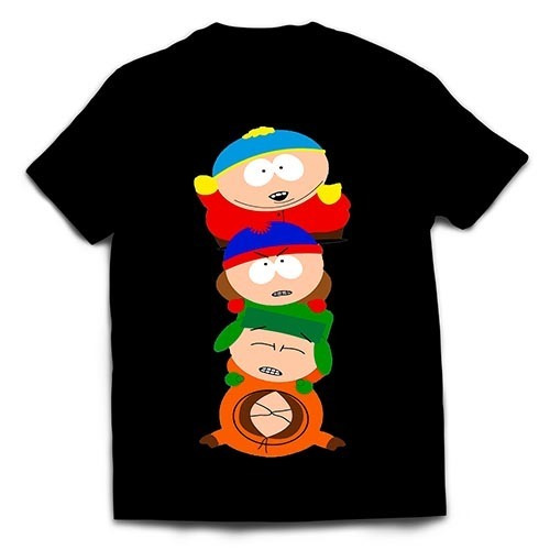 Remera South Park #3054 Dtg Negra