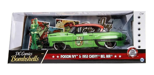 Auto Poison Ivy 1953 Chevy Bel Air 1:24 Metal Diecast Jada 