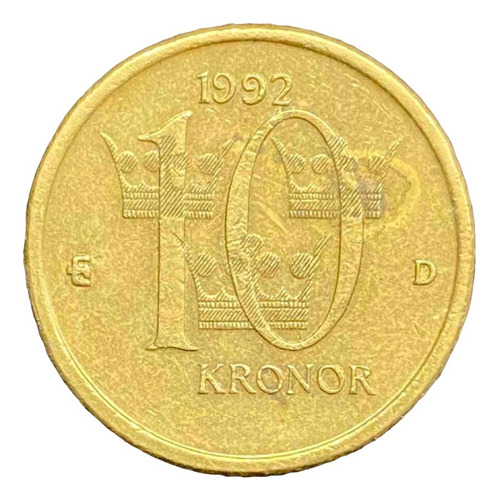 Suecia - 10 Coronas - Año 1992 - Km #877 - Carl Xvi Gustaf