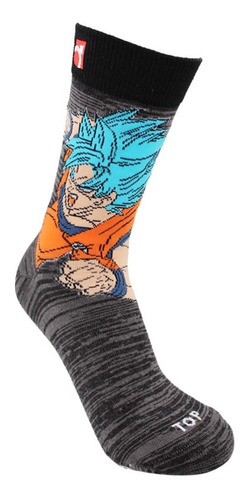 Imagen 2 de 4 de Calcetines Algodón Pack 2 Dragon Ball Super Kids - Goku Top