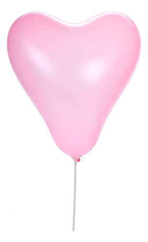 Globo Corazon 14 Febrero 25cm Mylin 10 Pz Color Rosa Mexican