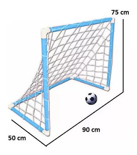 Arco Futbol Infantil Chico 90x75x50 Cm + Pelota De Regalo