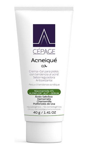 Cepage Acneique Crema Gel Seboregulador Pieles Acne X 40ml