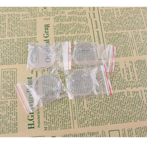 Botón Transparente Con Acrílico, 36 Unidades