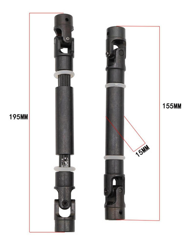 Kit De Eje De Transmisión De 2 Piezas Para Losi Lmt Solid Kit De Eje De Transmisión De 2 Piezas Para Losi Lmt Solid