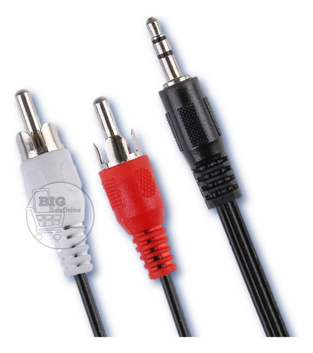 Cable Auxiliar Mini Plug 3.5mm  A 2 Rca Audio Cordoba