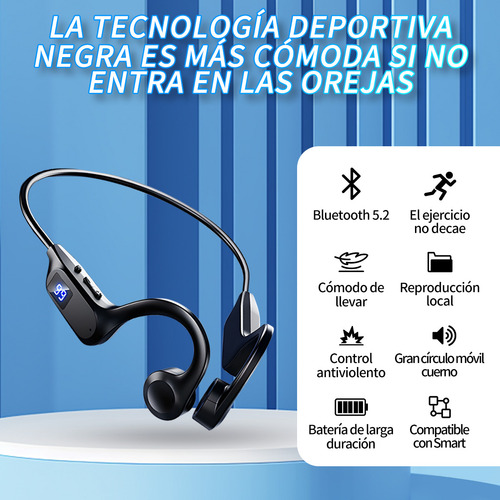 Audífonos Bluetooth Deportivo Conducción Ósea X7 Manos Libre