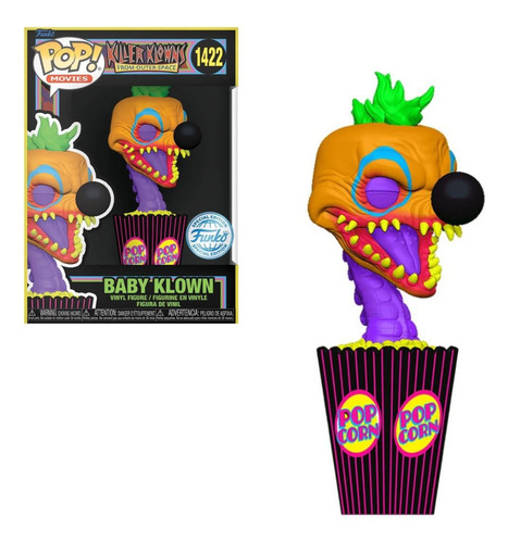 Funko Pop Killer Klowns 1422 Baby Klown Black Light