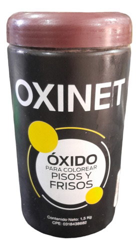 Oxido Para Pisos Y Frisos Marron Oxinet 1,5 Kg