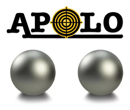 Imagen 3 de 10 de Pack X5 Balines Apolo Esféricos X 100 5.5 Mm