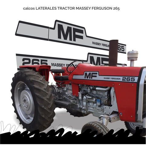 Kit De Calcos Tractor Massey Ferguson 265. Simil Original!