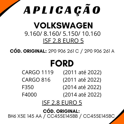 Sensor Nox Arla 32 Ford Cargo Vw 8.160 Euro 5 Compatível
