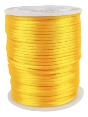 Cordão Acetinado Rabo De Rato 2mm Rolo Com 50 M Dourado | MercadoLivre