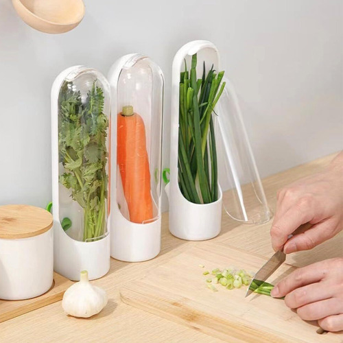 Recipiente Para Verduras De Cilantro De 3 Piezas.