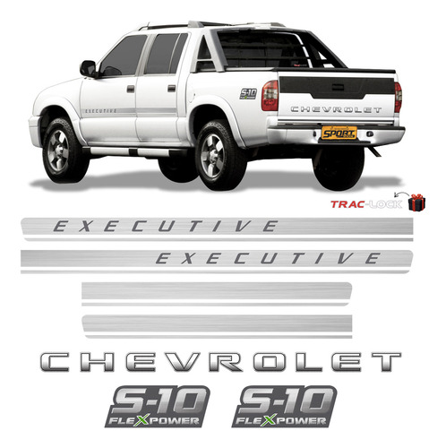 Kit Faixas S10 Executive Chevrolet Flex Power Verde