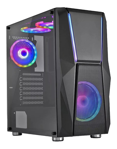 Case Altek Stormer Gamer 4 Vent. Templado Glass 3 Usb 