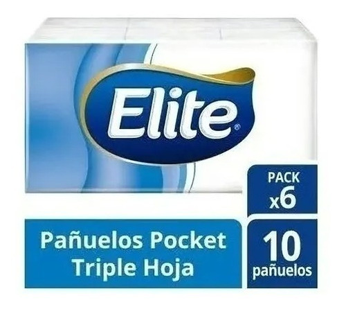 Pañuelos Descartables Triple Hoja Elite 6x 10