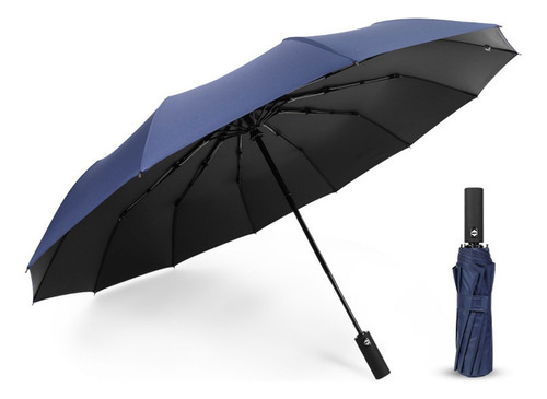 Paraguas Lluvia Automatico Proteccion Uv 12 Varillas