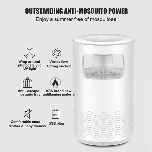 Usb Elétrico Led Mosquito Assassino Lâmpada Inteligente Op