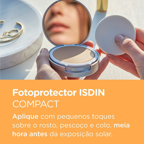 Protetor Solar Facial Pó Fps 50+ Isdin Areia 10g