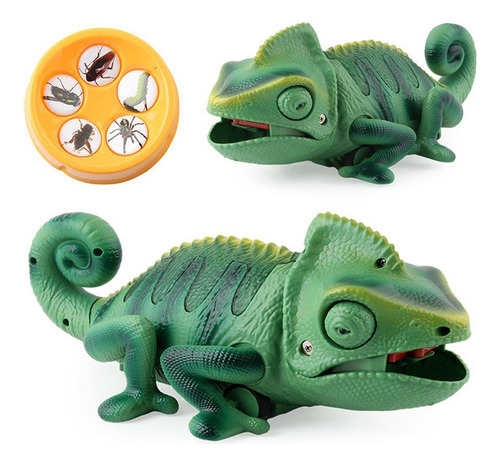 Rc Camaleón Lagartija Mascota Infrarojo Falso Juguetes