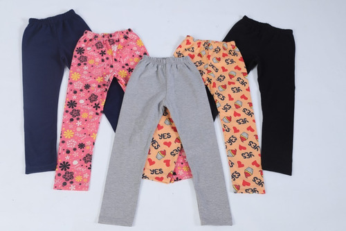 Combo 4 Calça Legging Infantil Legguing Calça Legging Ata