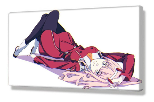 Cuadro Decorativo Artístico Personaje Anime Zero Two 28x41cm