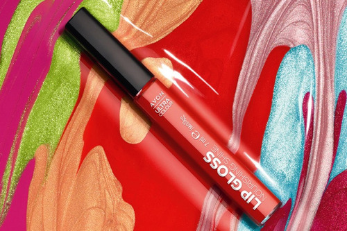 Lip Gloss Pomegranate Punch Brillo Labial Avon Ultra Color