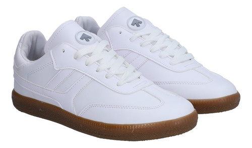 Tenis Casual Dama Berlin Blanco Con Cordones
